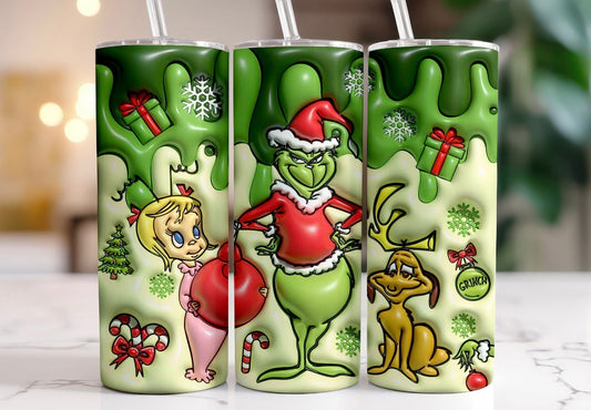 Inflated Green Whoville Tumbler 20oz