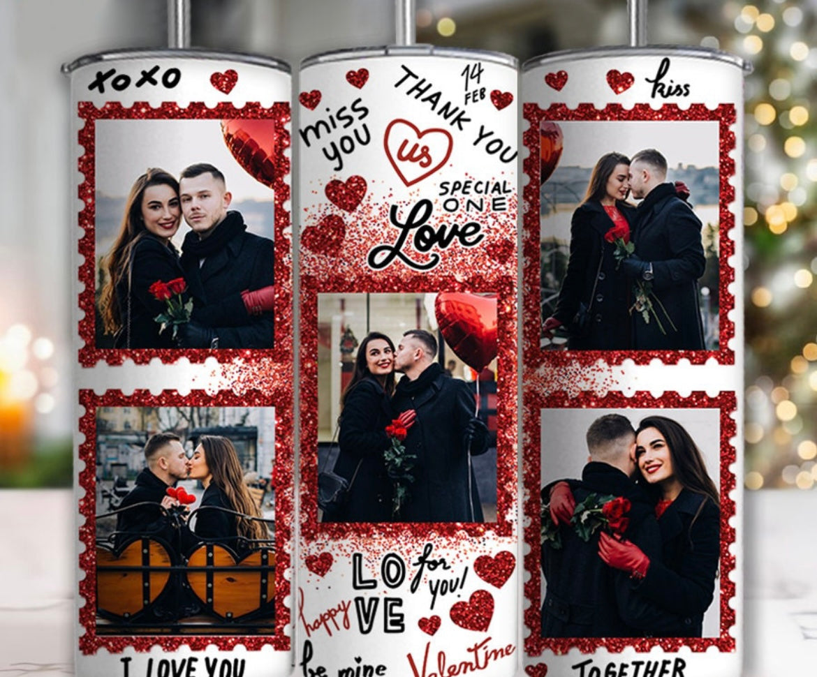 Love Custom Photo tumbler 20oz