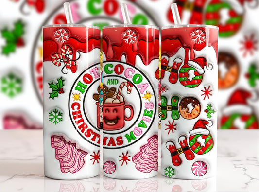 Inflated Hot Coca Christmas Tumbler 20oz