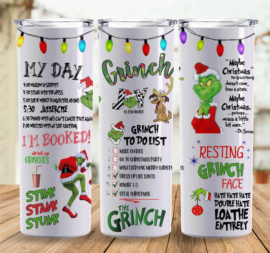 Grinch To Do ListTumbler 20oz