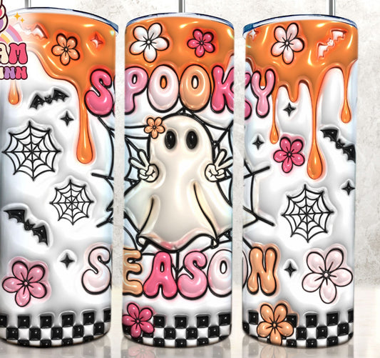 Inflated spooky season tumbler 20oz