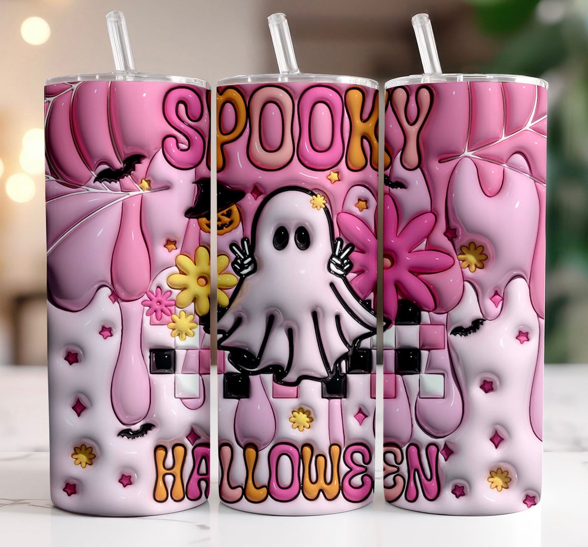 Inflated Spooky Halloween tumbler 20oz