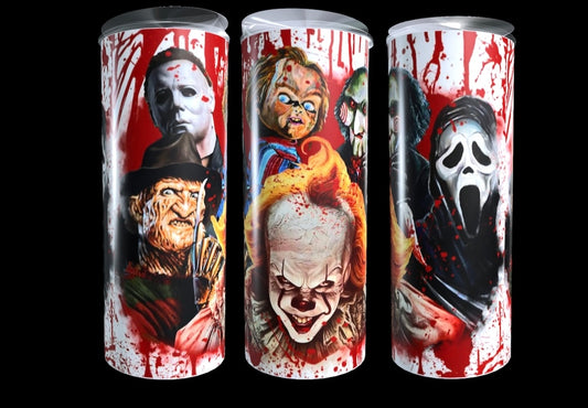 Horror movies in blood tumbler 20oz