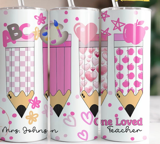 Teacher love Photo tumbler 20oz