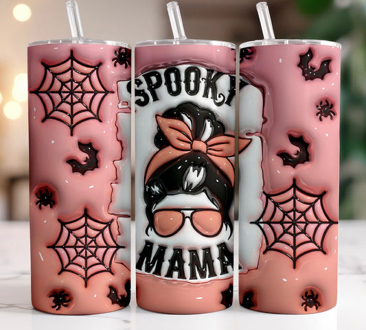 Inflated Spooky Mama tumbler 20oz