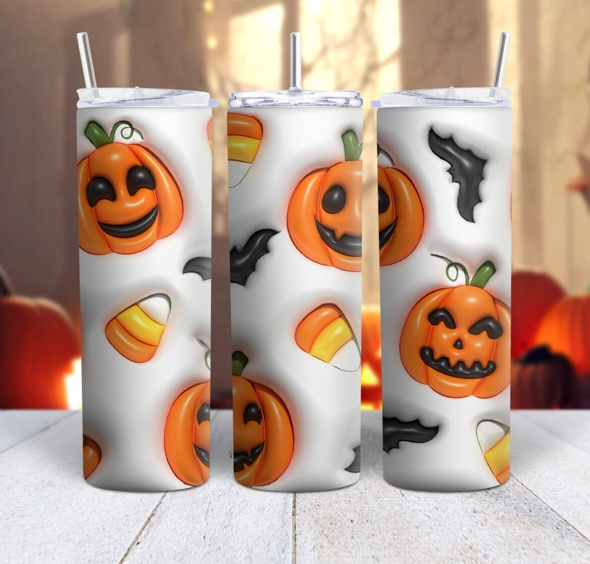 Inflated Halloween candy tumbler 20oz