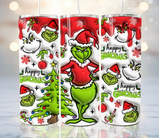 Inflated Grinchmas Tumbler 20oz