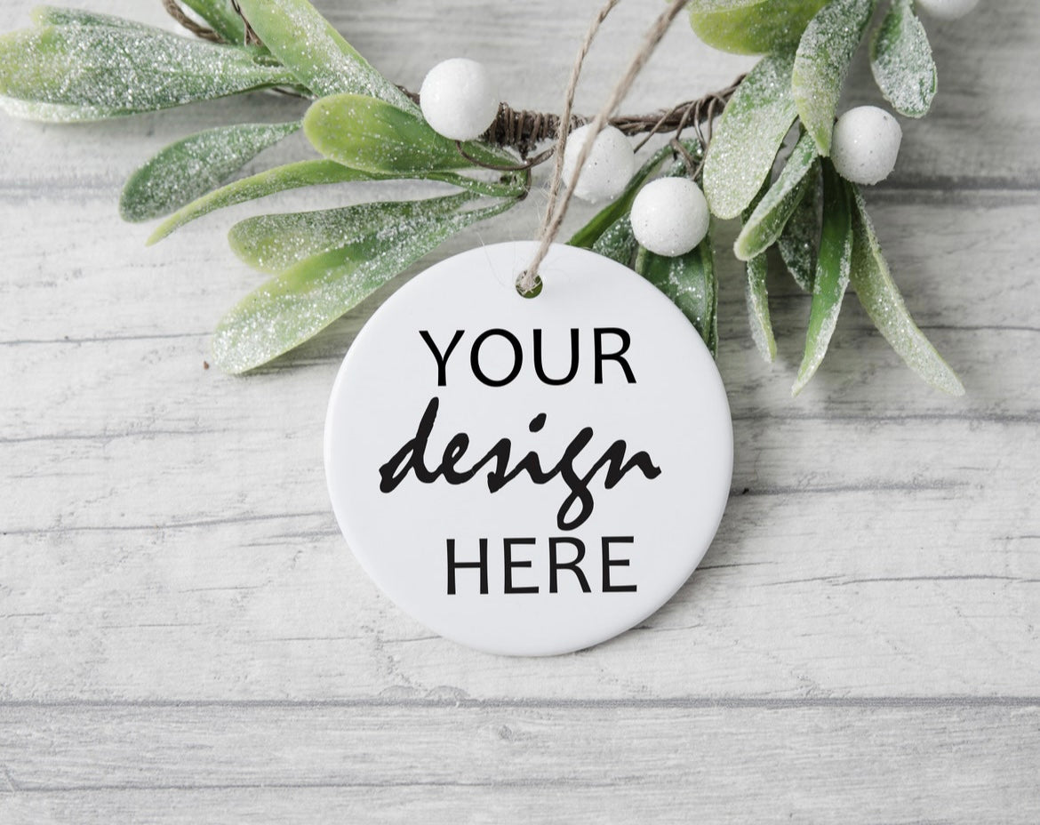 Personalize Ceramic Ornament